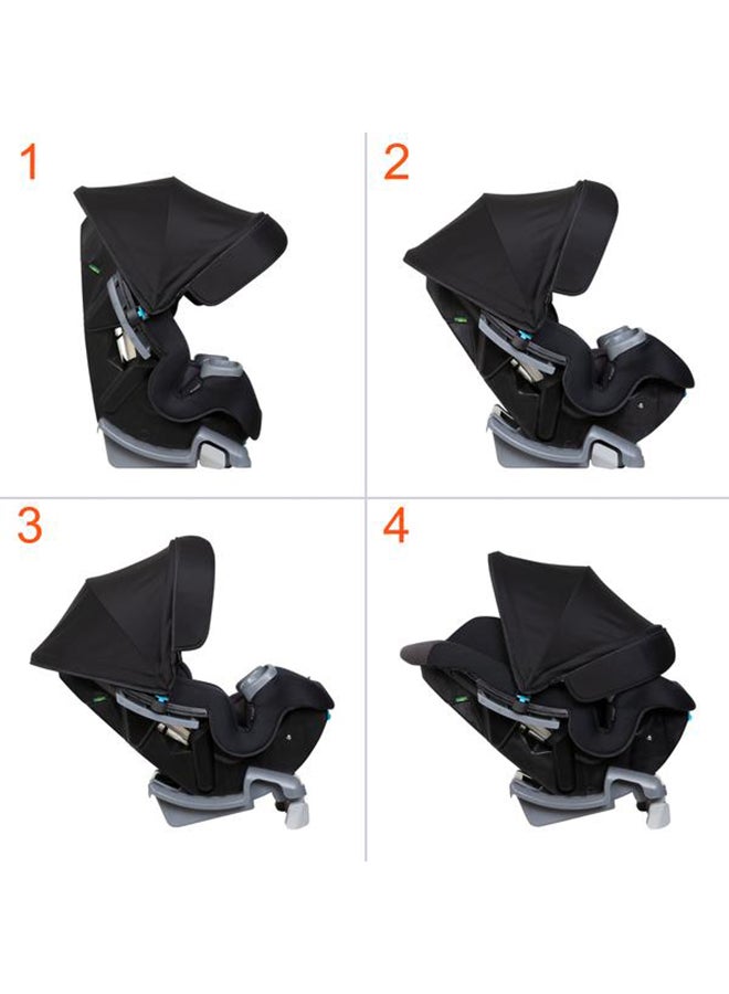4-In-1 Cover Me Convertible Car Seat - Black/Grey