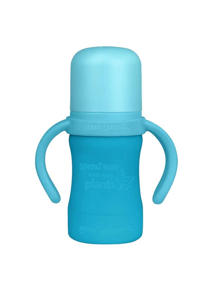 Sprout Ware Sip & Straw Cup made from Plants-6oz-Aqua-6mo+