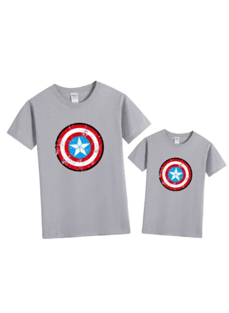 Star Shield Printed T Shirt
