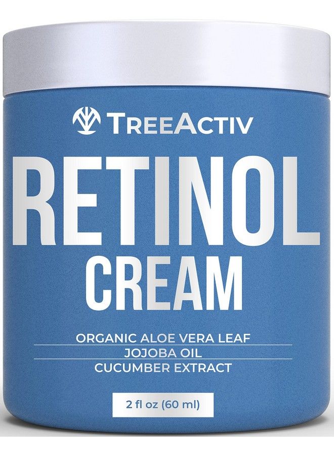 Retinol Cream For Face & Body | Hyaluronic Acid Moisturizer For Wrinkles Fine Lines & Blemishes | Antiaging Skin Tightening & Neck Firming Cream For Adult Men & Women | 60Day Supply