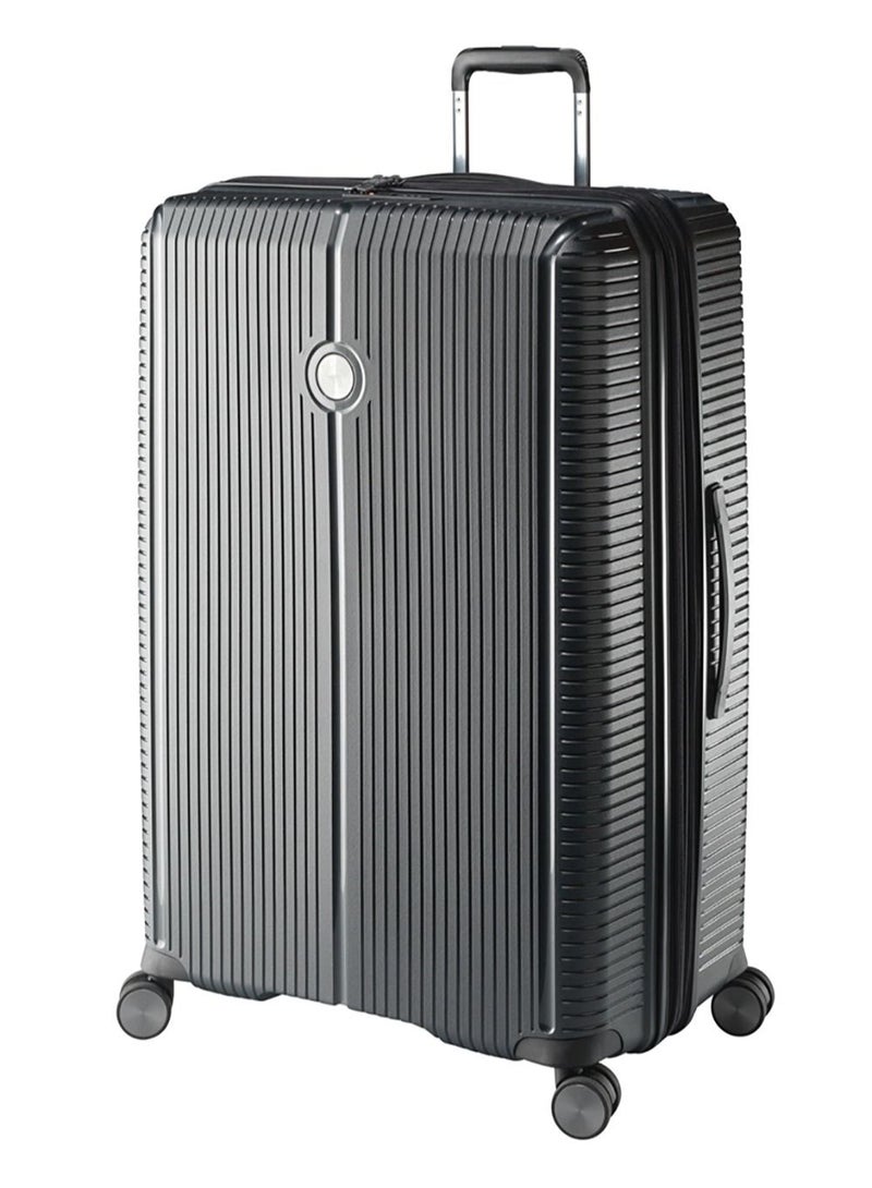 Sondo Polypropylene Hard Expandable Luggage Suitcase Trolley Large 76cm Black