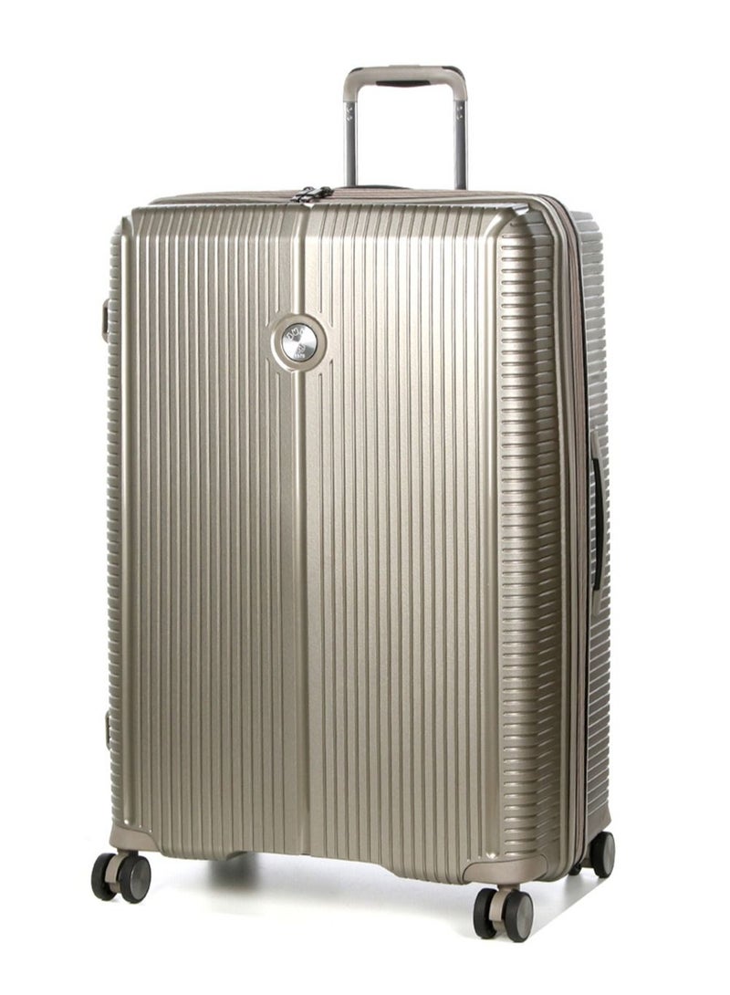 Sondo Polypropylene Hard Expandable Luggage Suitcase Trolley Large 76 cm Champagne