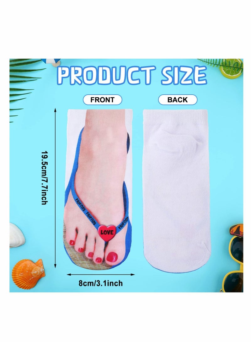Women's 3D Socks Low Cut Running Athletic Socks 10 Pairs