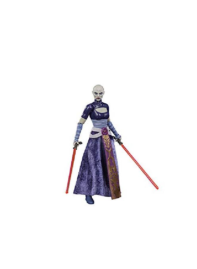 Star Wars The Black Series Asajj Ventress Toy 6-Inch Scale Star Wars: The Clone Wars Collectible Action Figure, Toys For Kids Ages 4 And Up