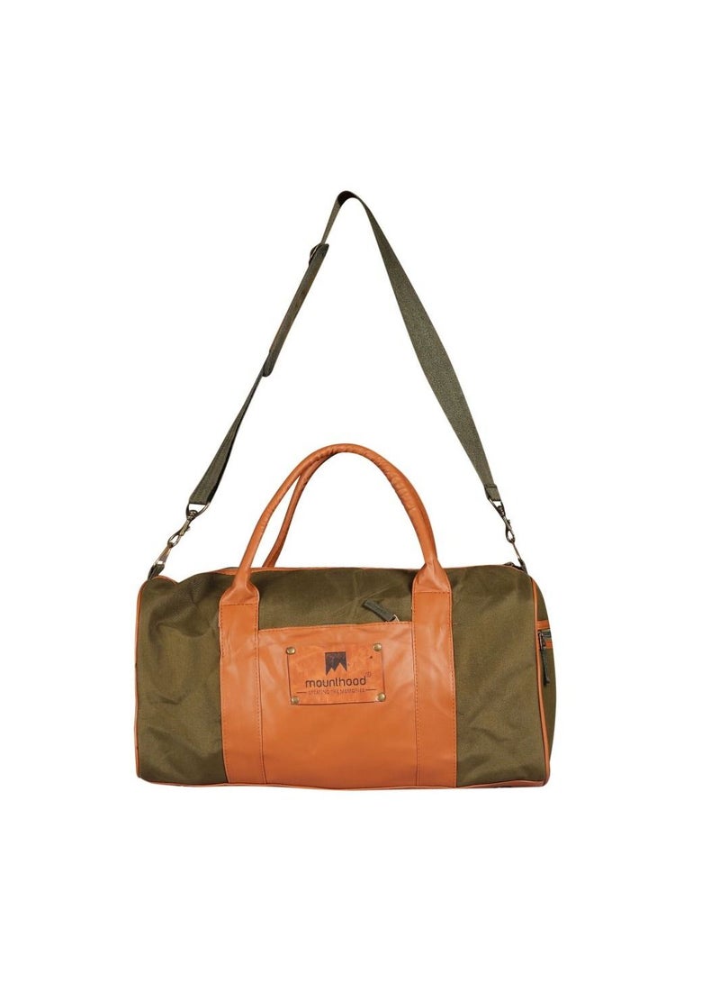 MOUNTHOOD Duffel / Duffle Bag for Men and Women - Premium Quality Long Lasting Canvas with Faux Leather - Calypso