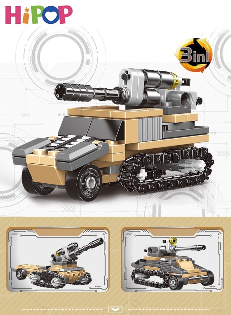 8 In 1 Military Series Blocks Set,Military Puzzle Toy,Blocks Set 800+ PCS,Wide Compatibility,Building Blocks Tank Toy