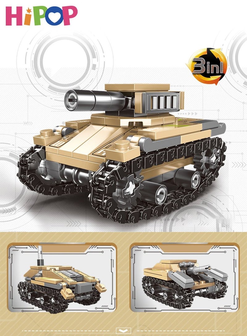 8 In 1 Military Series Blocks Set,Military Puzzle Toy,Blocks Set 800+ PCS,Wide Compatibility,Building Blocks Tank Toy