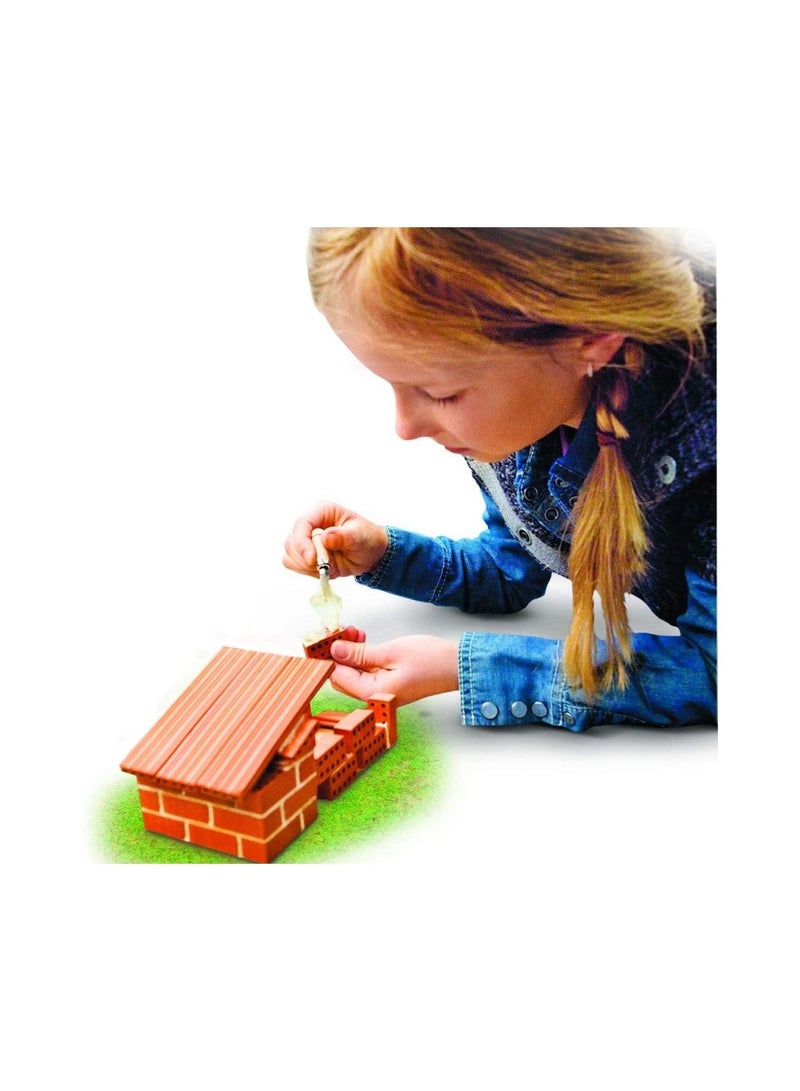 Teifoc Windmill 100 pieces Brick Construction Set Toy STEM Building Kit with Real Bricks and Mortar Made in Germany TEI 4040