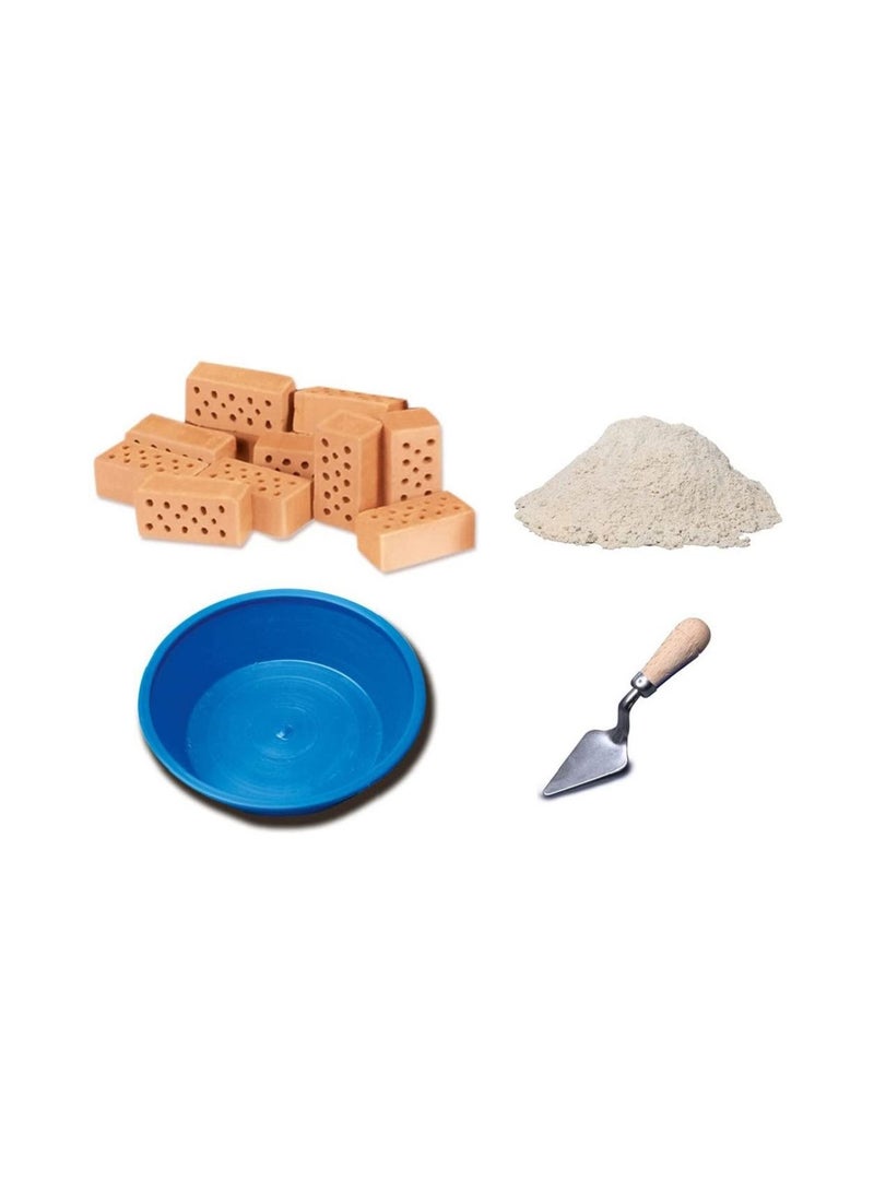 Teifoc Windmill 100 pieces Brick Construction Set Toy STEM Building Kit with Real Bricks and Mortar Made in Germany TEI 4040