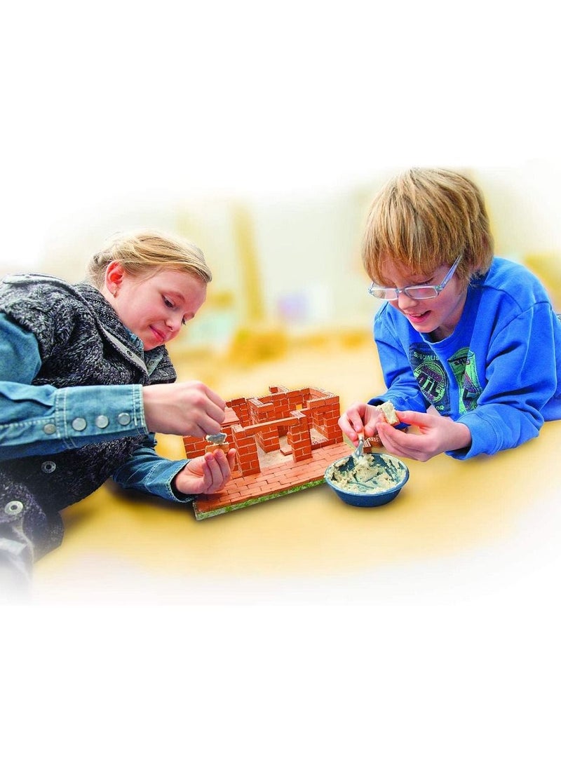 Teifoc Huge Supplement Set 280 Pieces Stem Learning Inspired Brick Construction Set with Safe Mortar Made in Germany TEI 1500