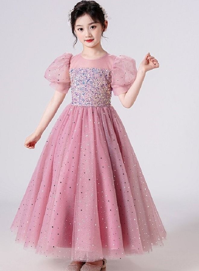 Girls Dress For Wedding Evening Party Purple Color