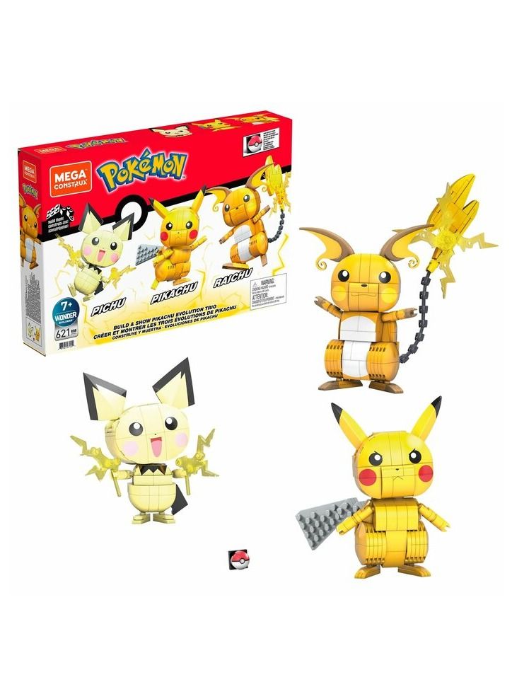 Pokemon Build And Show Pikachu Evolution Trio