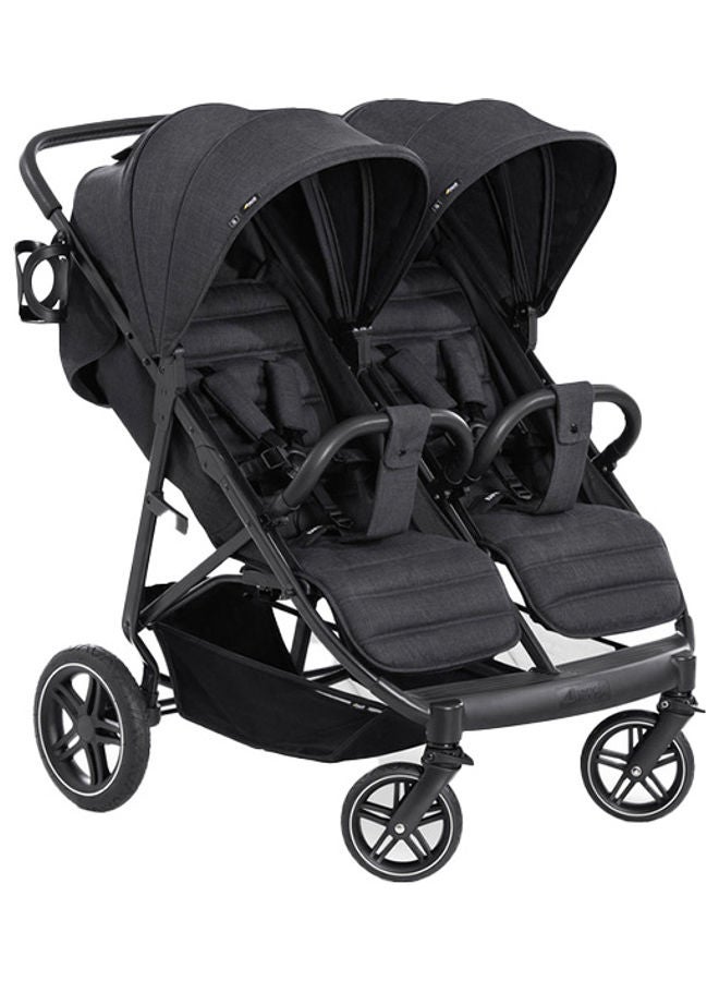 Double Baby Stroller Uptown Duo - Black