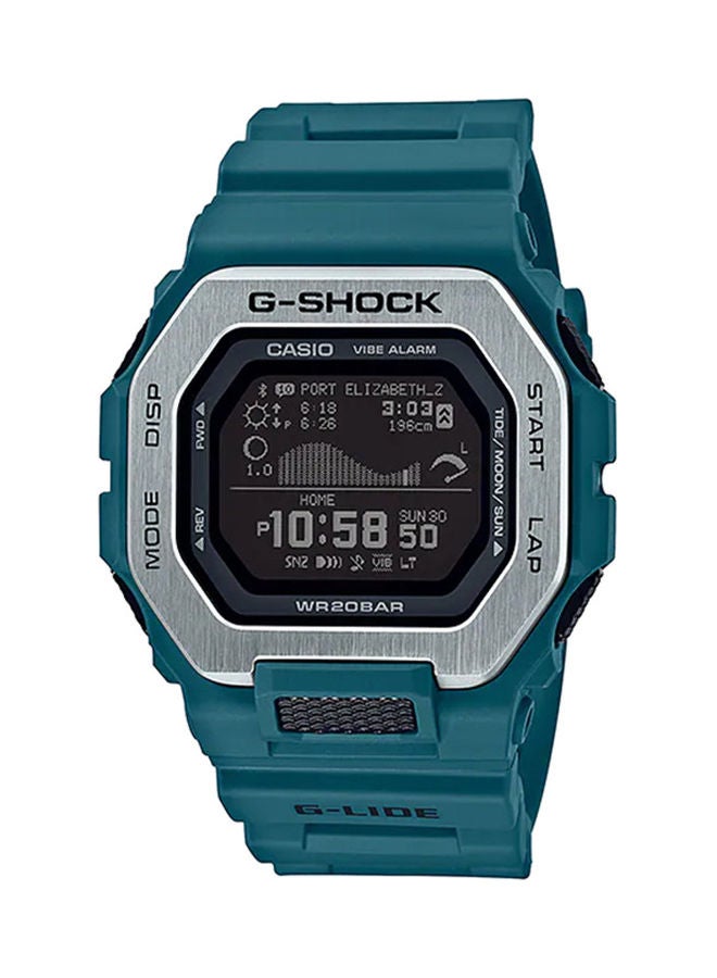 Men's Digital Square Water Resistance Wrist Watch GBX-100-2DR