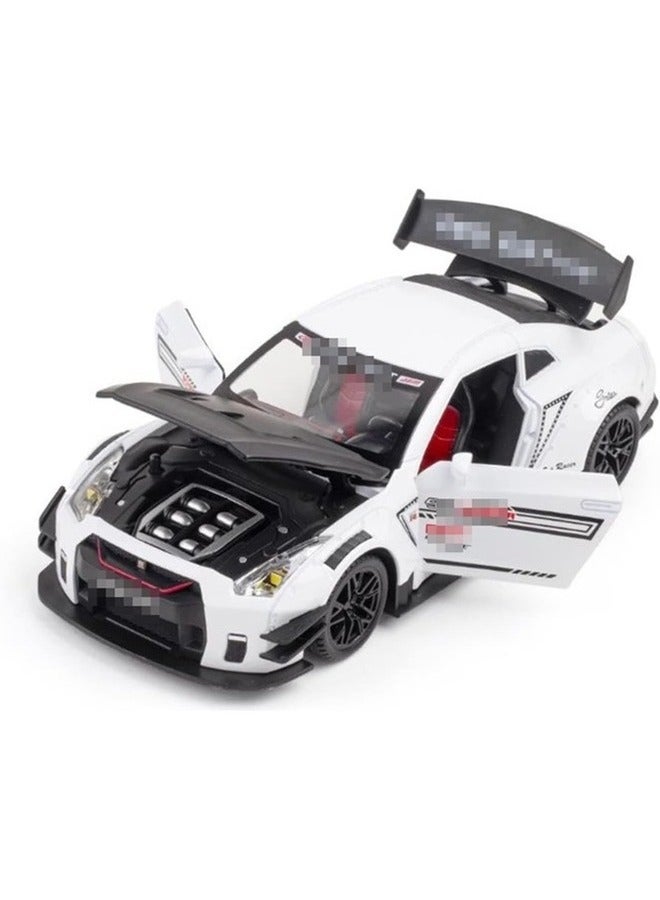 Muchable Simulation Alloy Die Cast Mini Car Model Toy Cars 1:24 for   Toy Vehicles Model Pull Back Kids Toys Gift (Color : white)
