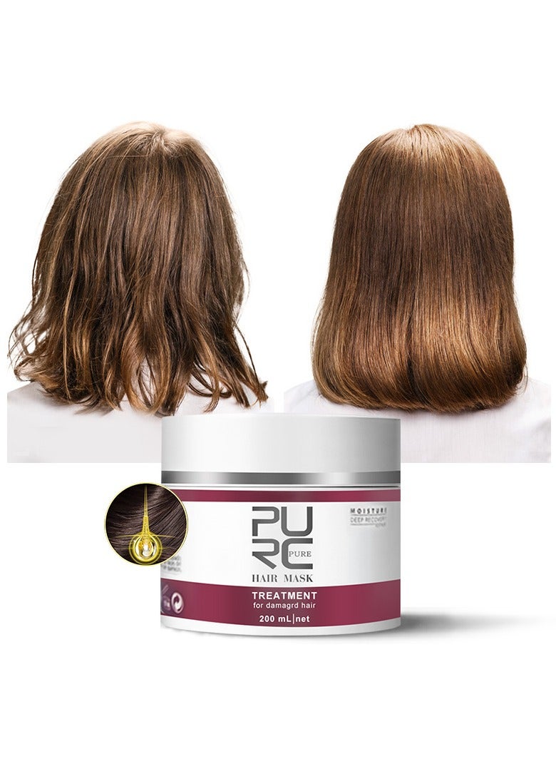 PURC with comb keratin repair hair mask inverted mask fragrance nourishing repair dry and frizzy hair care baking ointment