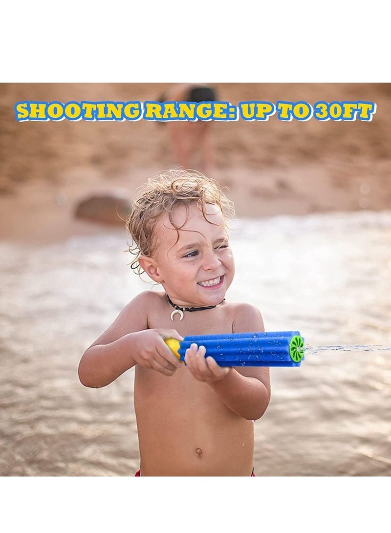 Water Blaster Soaker Guns, Foam Water Squirters, Squirt Guns for Pool/Beach/Yard Play (6 Squirt Guns, Multicolour)