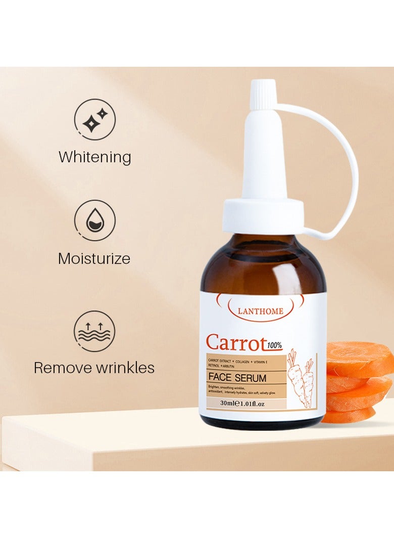 Natural Carrot Essence Dark Spot Corrector Cream Facial Moisturizing Essence Face Whitening Serum For Women And Girls