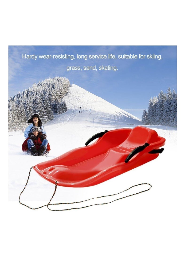 Two-Person Outdoor Skiing Board with Versatile Terrain Capability and Safety Rope