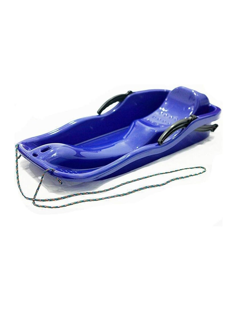 Blue Outdoor Sports Plastic Skiing Sled Luge Snow Grass and Sand Board