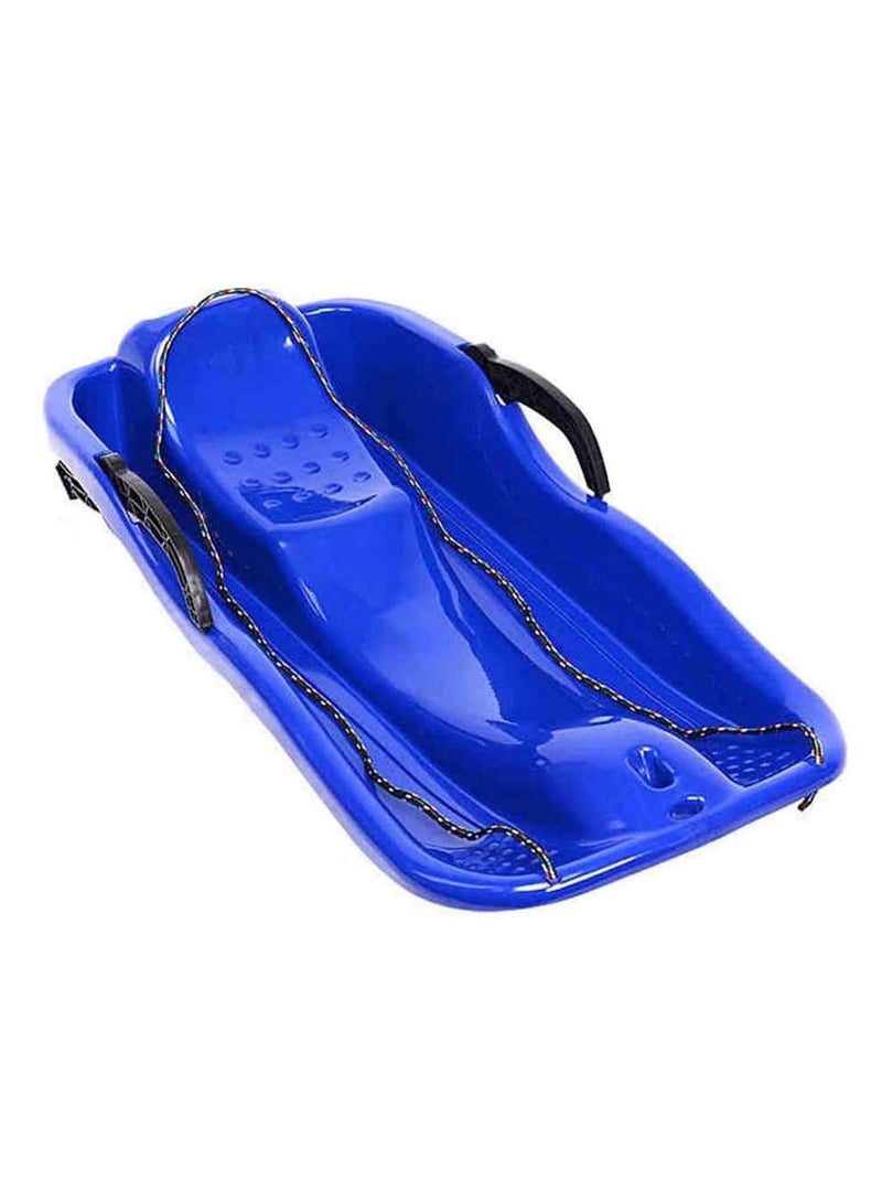 Blue Outdoor Sports Plastic Skiing Sled Luge Snow Grass and Sand Board