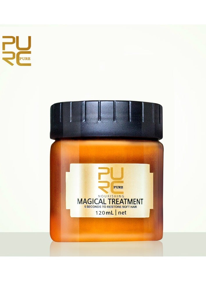 Magical Hair Treatment Mask Frizzy Make Hair Soft Smooth Deep Repair 5 Seconds Repairs Keratin Hair Treatment Hair Scalp Care 120ML