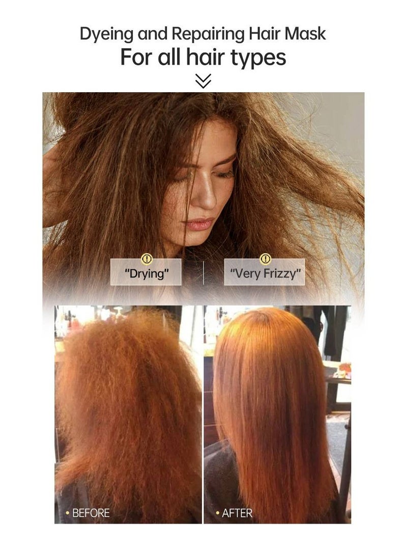 Hair Keratin Treatments Cream Smoothing Soft Repair Perms Dyes Damaged Frizz Hair Care Product for Unisex