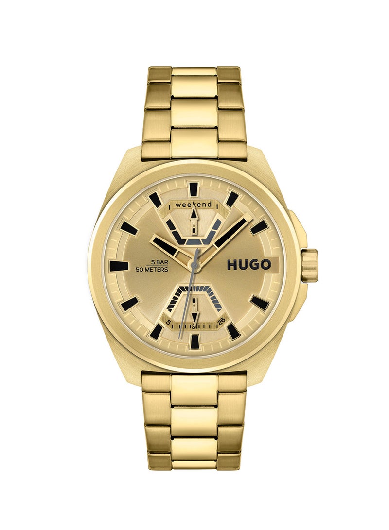 Men's Expose  Gold Dial Watch - 1530243