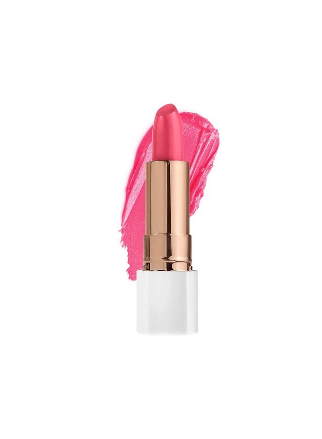 Petal Pout Lipstick Cruelty Free Nourishing & Highly Pigmented Lip Color With Antioxidants (Bright Peony Cream) (Pack Of 1)