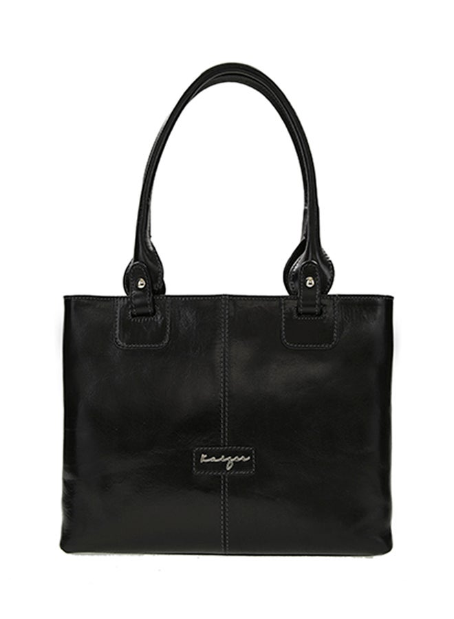Absolute Leather Tote Bag Black