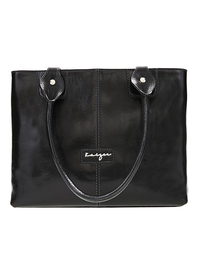 Absolute Leather Tote Bag Black