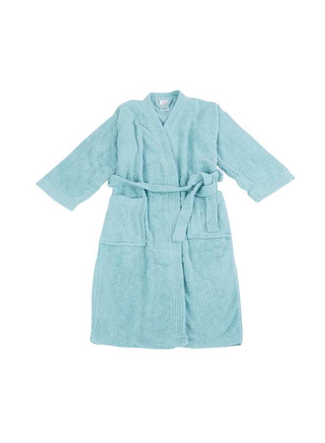 Nexus Long Sleeves Kimono Bathrobe Blue M
