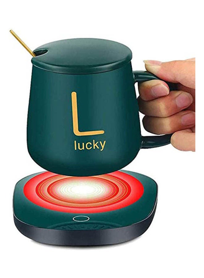 Ceramic Coffee Mug Warmer, Office Electric Cup Heater Green 250cm