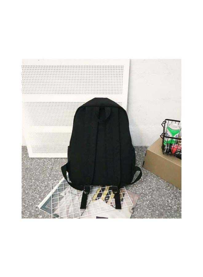 Adjustable Shoulder Strap Backpack Black