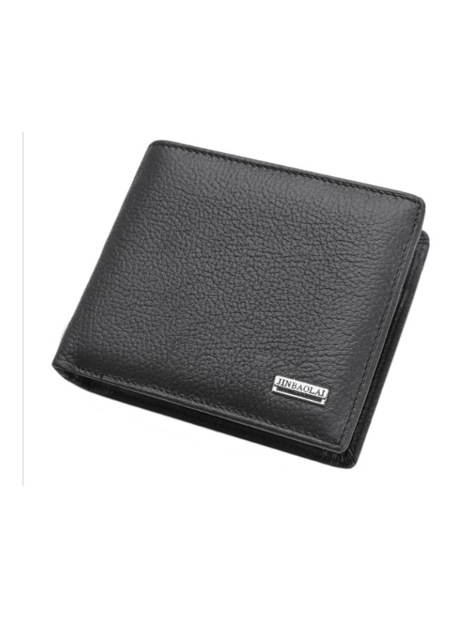 Men's Bi-Fold Leather Wallet Black