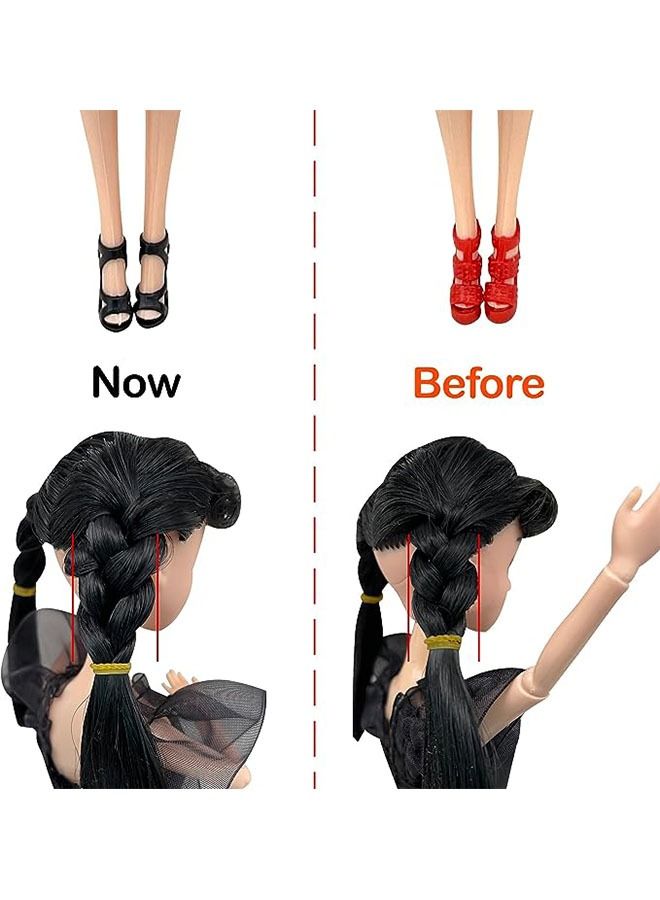 Wednesday Addams Dolls, 11.5 inch Dolls, Black Lip, Black Shoes, Made to Move Dolls,Birthday Gifts for Kids Girls Fans