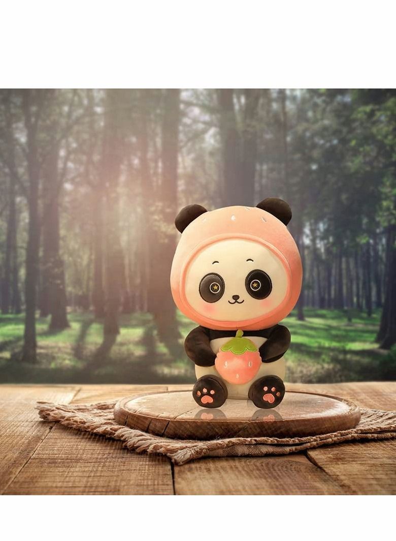 Panda Stuffed Animal,Cute Plush Toy Soft Pillow Doll Strawberry Mascot for Home Decoration, Living Room Sofa Decoration (9