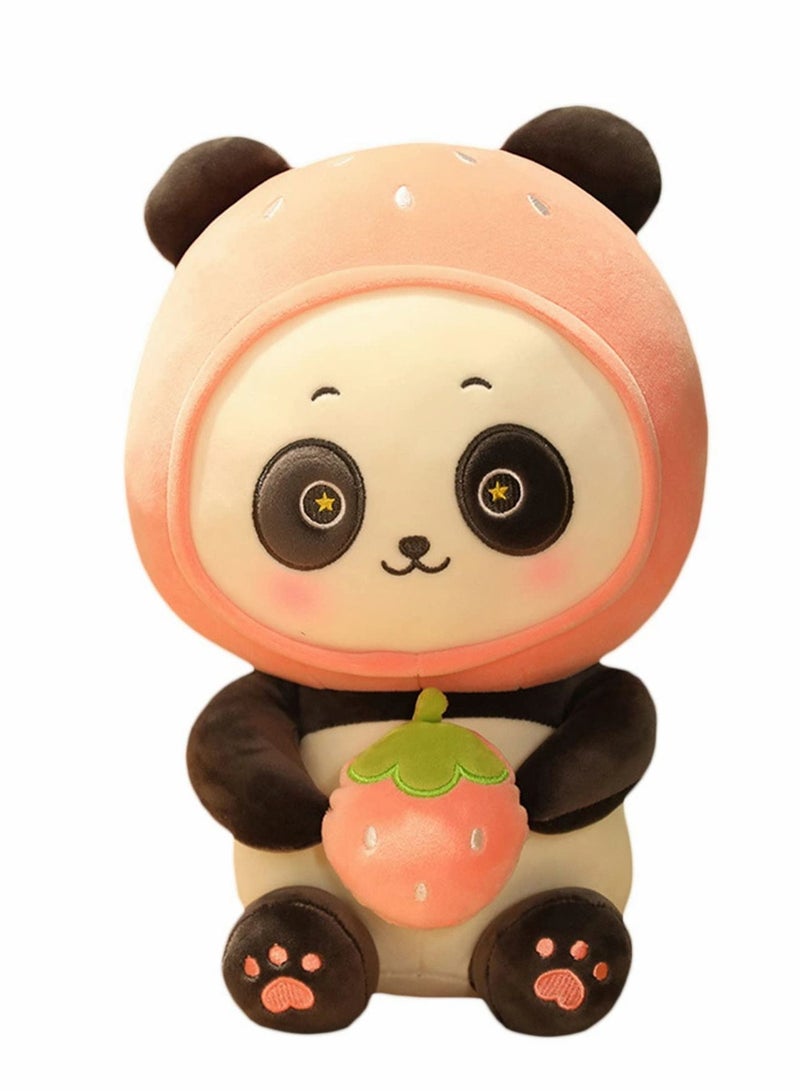 Panda Stuffed Animal,Cute Plush Toy Soft Pillow Doll Strawberry Mascot for Home Decoration, Living Room Sofa Decoration (9