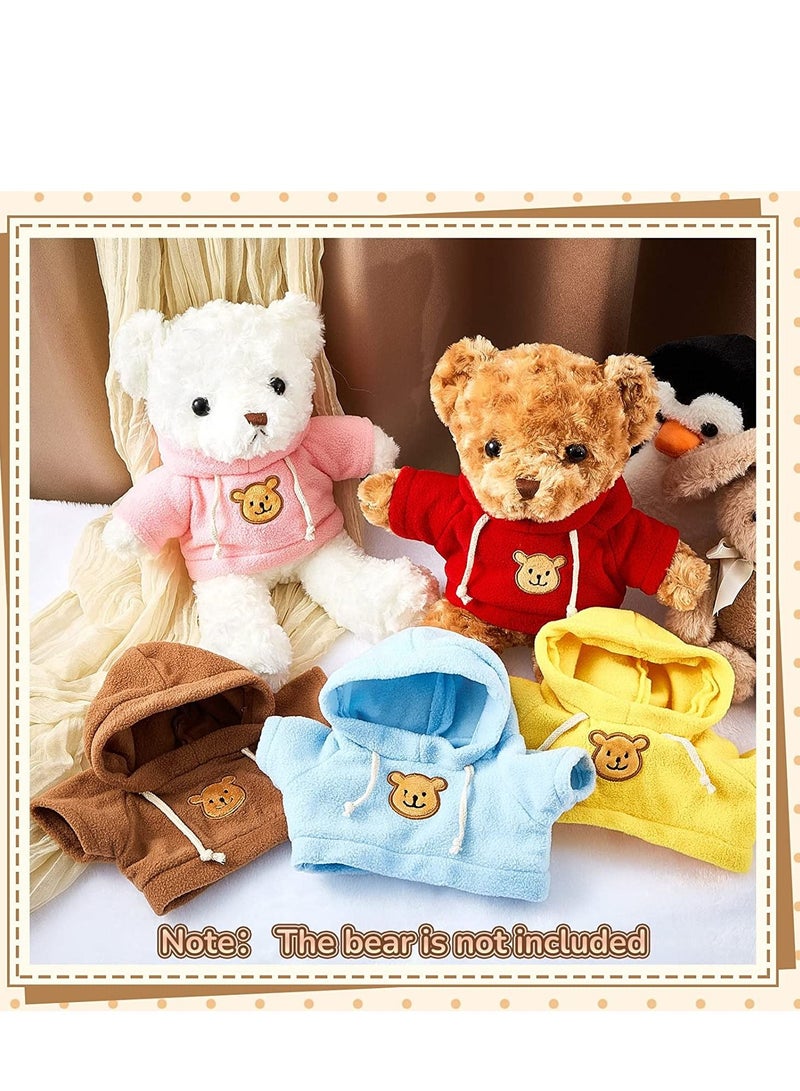 Teddy Bear Clothes, Doll Hoodie Tee Fit 14-18 Inches Stuffed Dolls, Shirt, Sublimation Animal Make Your Own Animals Plush Clothes 5 PCS