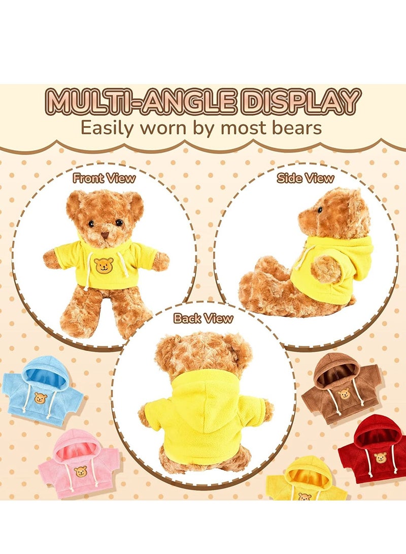 Teddy Bear Clothes, Doll Hoodie Tee Fit 14-18 Inches Stuffed Dolls, Shirt, Sublimation Animal Make Your Own Animals Plush Clothes 5 PCS