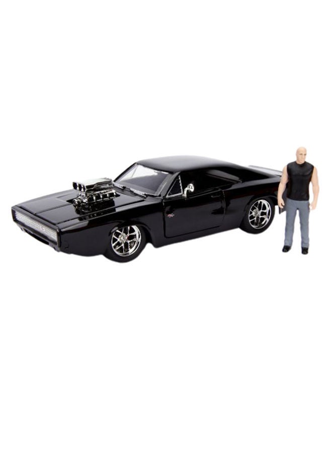 Fast And Furious 1970 Dodge Charger Street Car With Dominic Toretto Figure