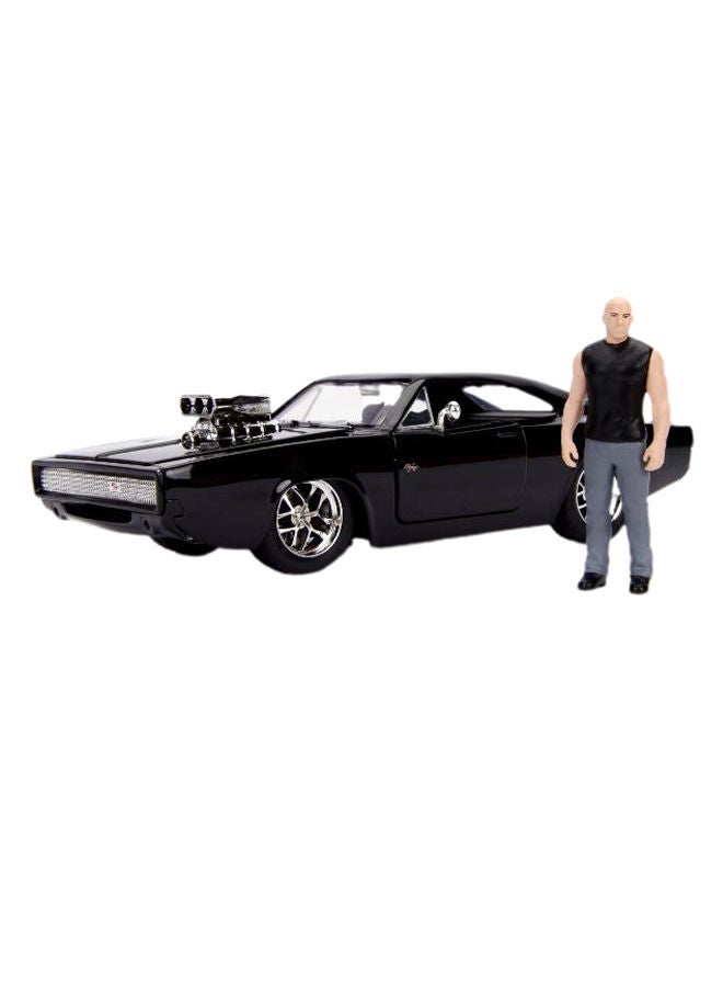 Fast And Furious 1970 Dodge Charger Street Car With Dominic Toretto Figure