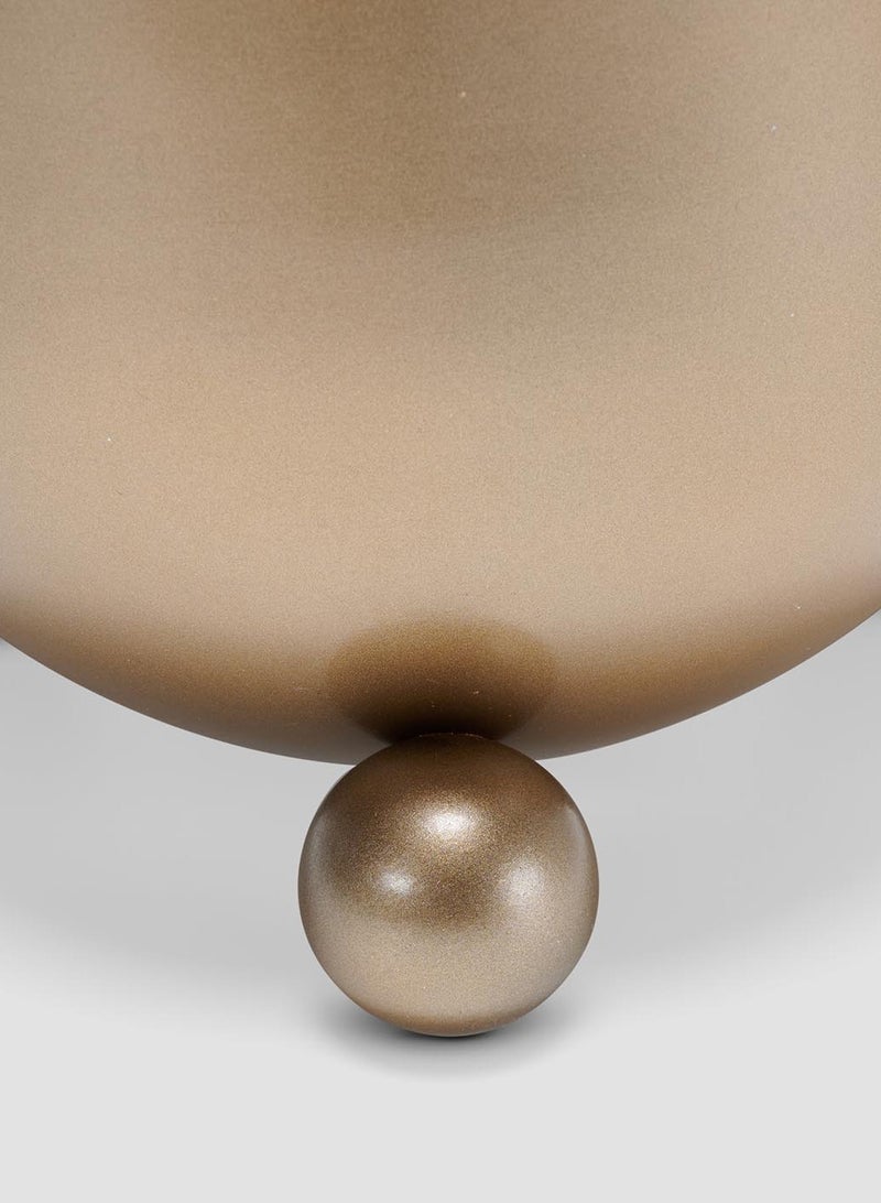 Pom Vase, Marble Brass