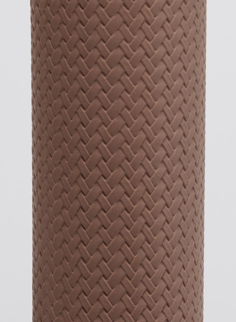 Gael Tubes Vase, Metal And Leather