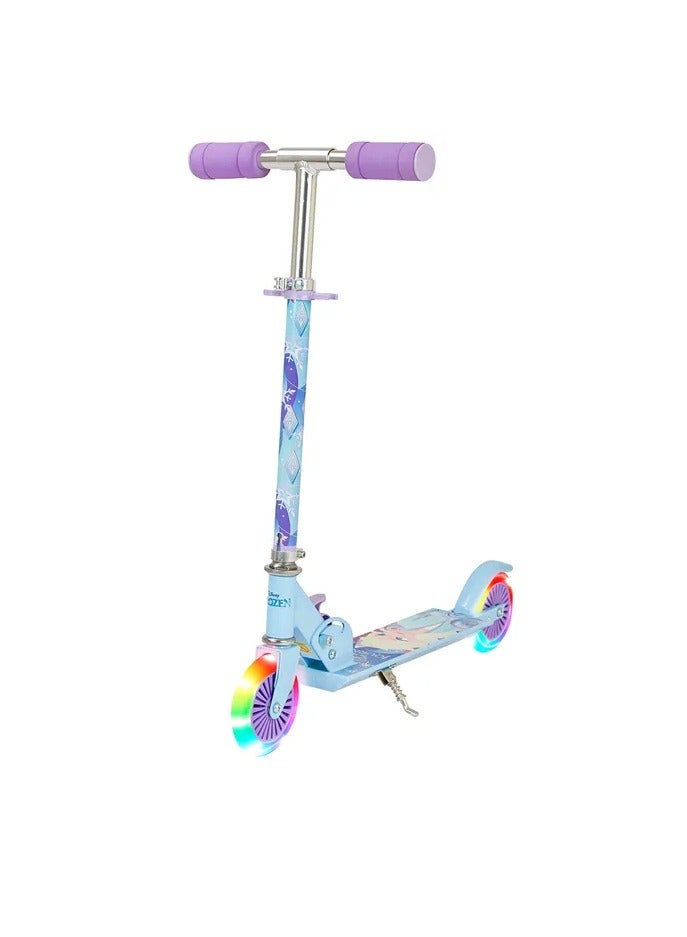 Frozen 2 Wheel Scooter With LED Light – Purple