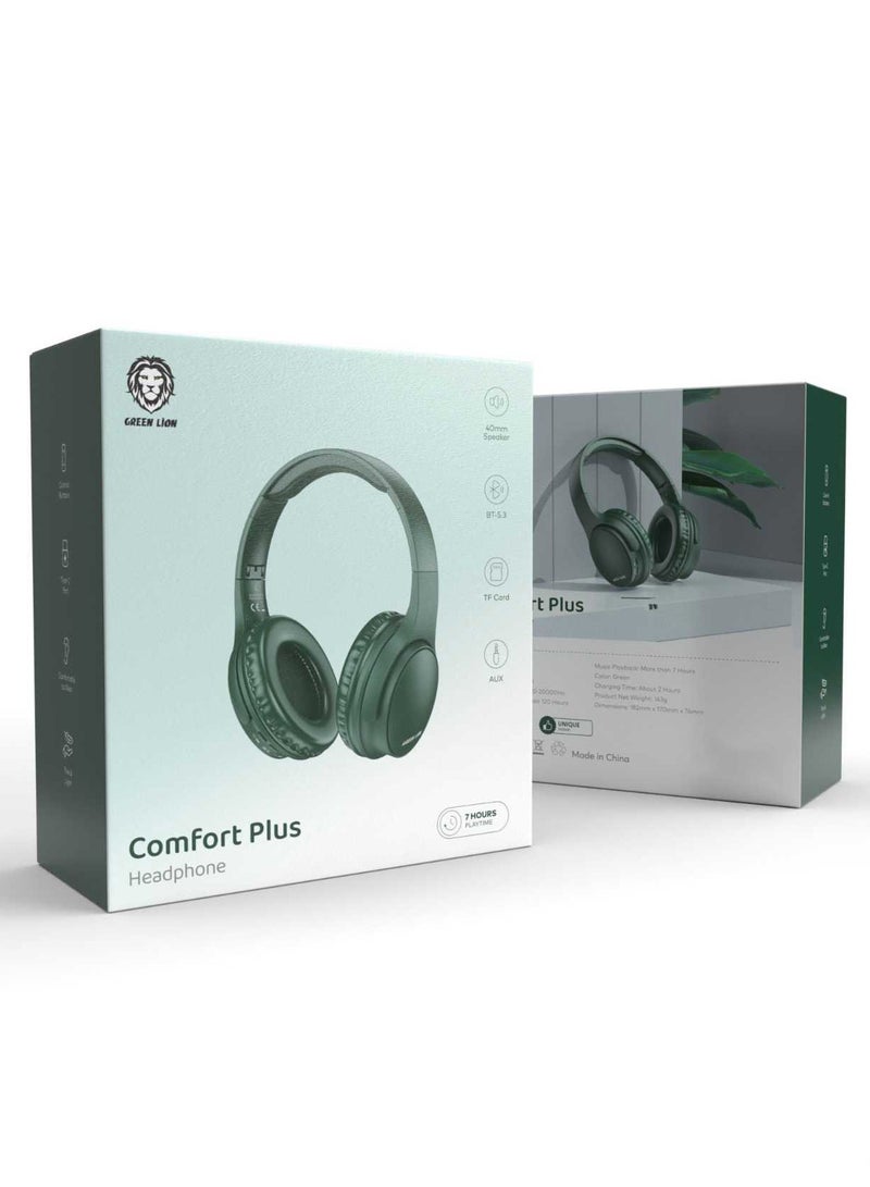 Comfort Plus Headphones - Green