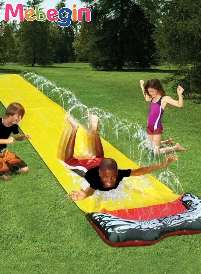 145*480cm Slip Water Slide for Backyard Lawn,Summer Slip Waterslides Water Toy for Backyard Outdoor Water Fun for Kids Slip and Slide Garden Water Toys