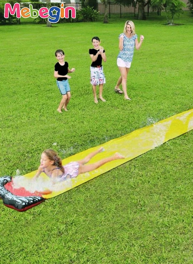 145*480cm Slip Water Slide for Backyard Lawn,Summer Slip Waterslides Water Toy for Backyard Outdoor Water Fun for Kids Slip and Slide Garden Water Toys