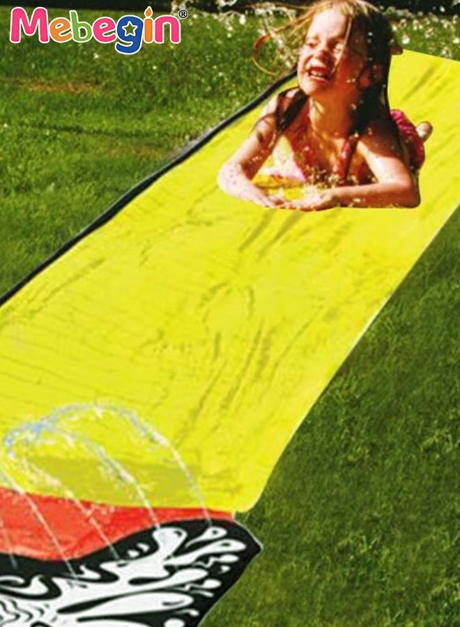 145*480cm Slip Water Slide for Backyard Lawn,Summer Slip Waterslides Water Toy for Backyard Outdoor Water Fun for Kids Slip and Slide Garden Water Toys