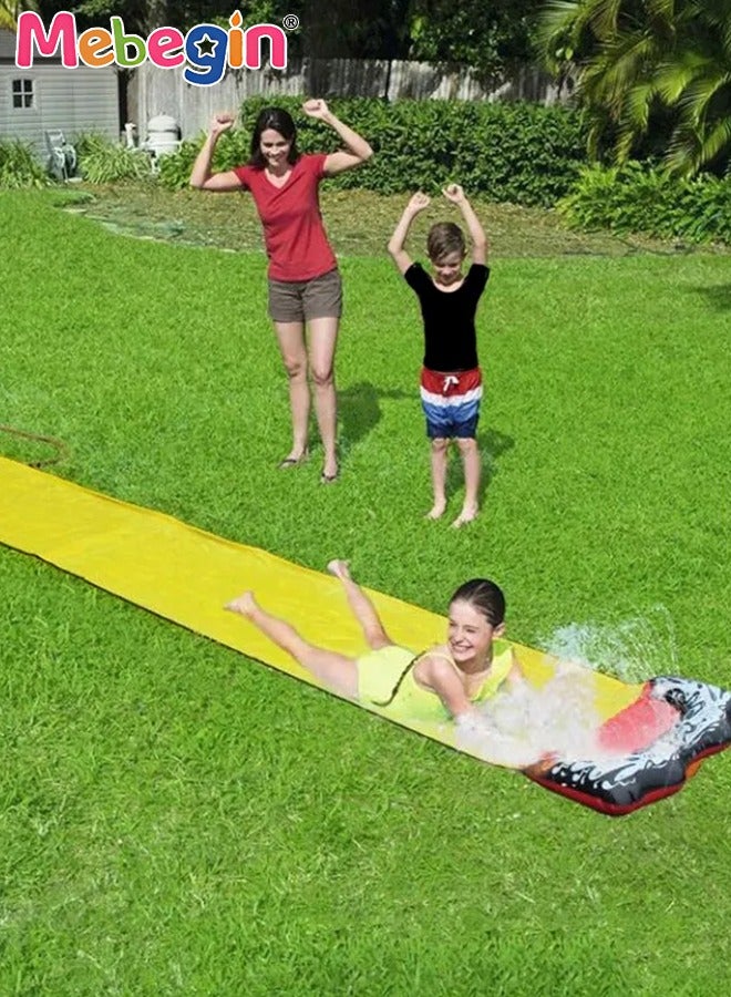 145*480cm Slip Water Slide for Backyard Lawn,Summer Slip Waterslides Water Toy for Backyard Outdoor Water Fun for Kids Slip and Slide Garden Water Toys